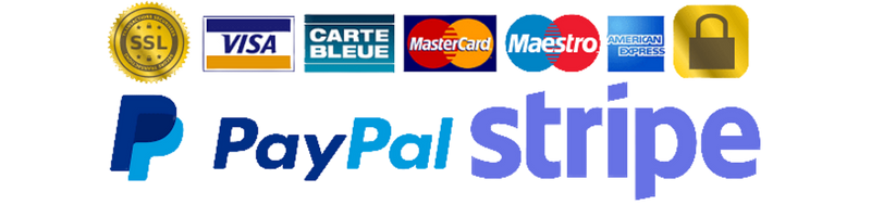 Logo paiement sécurisé Paypal/Stripe