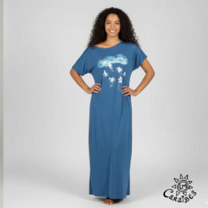 Robe Tais Tortue Cobalt