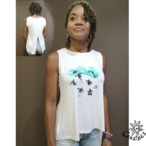 Top Tank Tortue Blanc