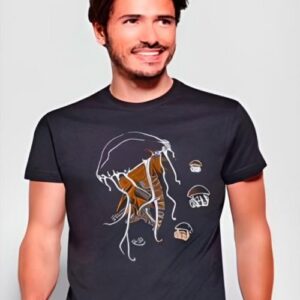 T-Shirt col rond méduse