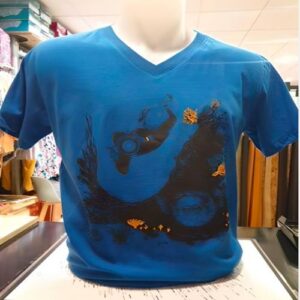 T-shirt col V Diodon Royal blue