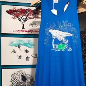 Robe Longue Grenouille Bleu