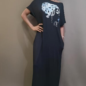 Robe Taïs Madras Noir