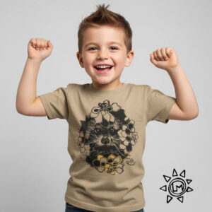 T-Shirt Kids racoon beige