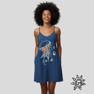 Robe Taba Méduse Cobalt