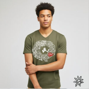 T-Shirt col V Plongeur