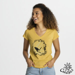 T-SHIRT COL V FEMME LA FAILLE